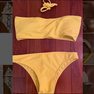 Yellow bathing suit